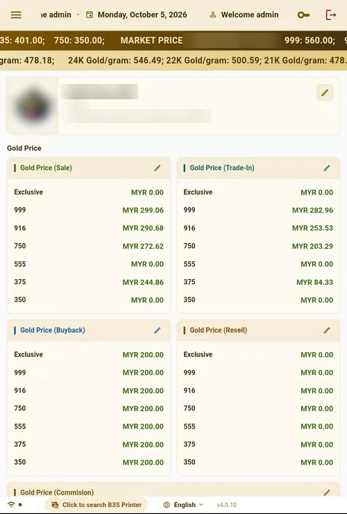 Shop gold price tables by grade, from Exclusive and 999 to 350
